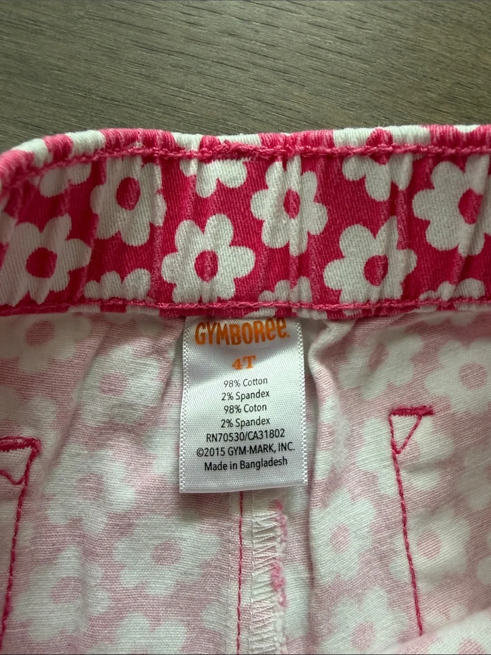 Gymboree Pink and White Floral Kids Shorts
